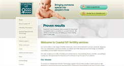 Desktop Screenshot of coastalivf.com.au